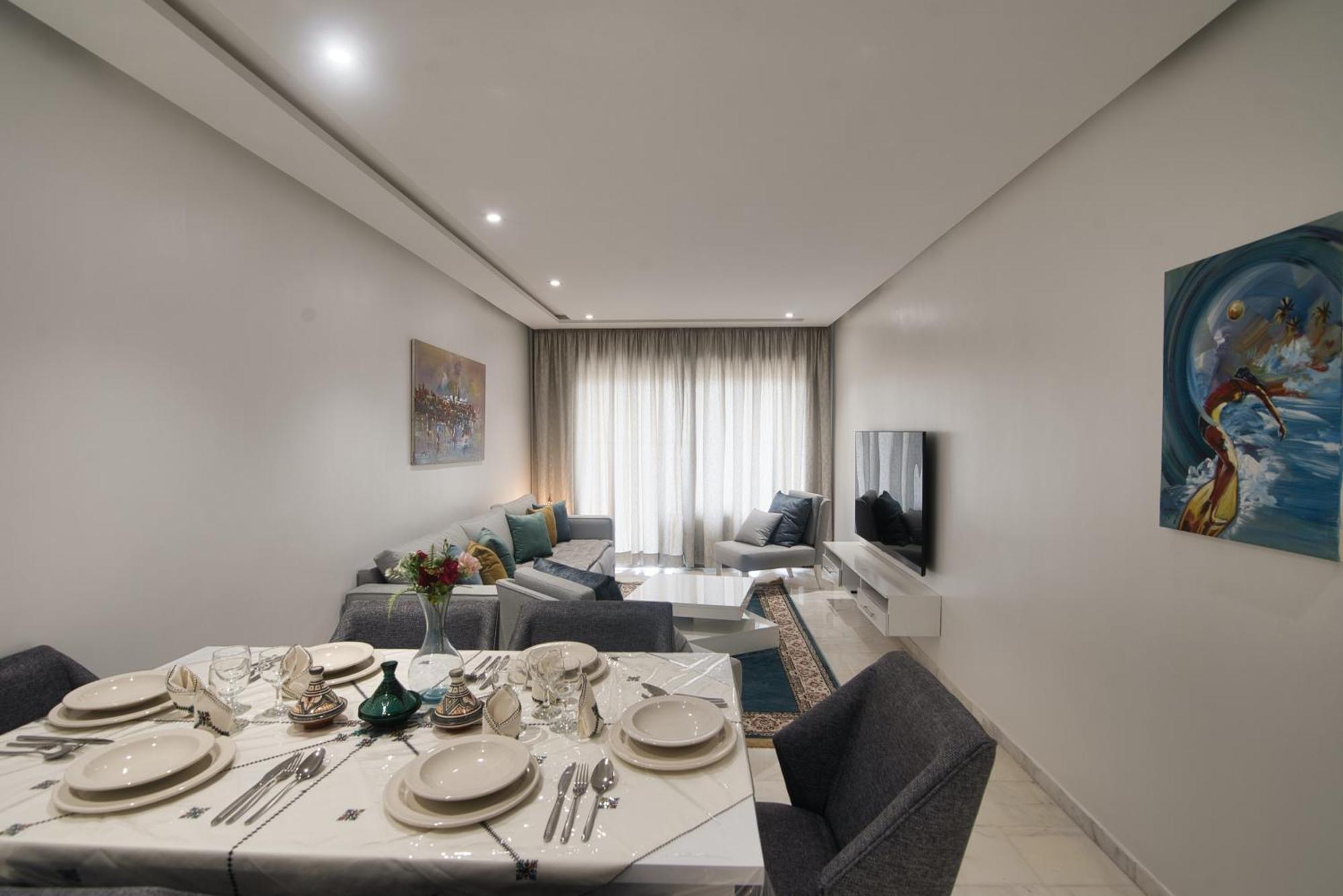 אגאדיר New Sea Front Apartment 135Mq With Unlimited Wi-Fi מראה חיצוני תמונה